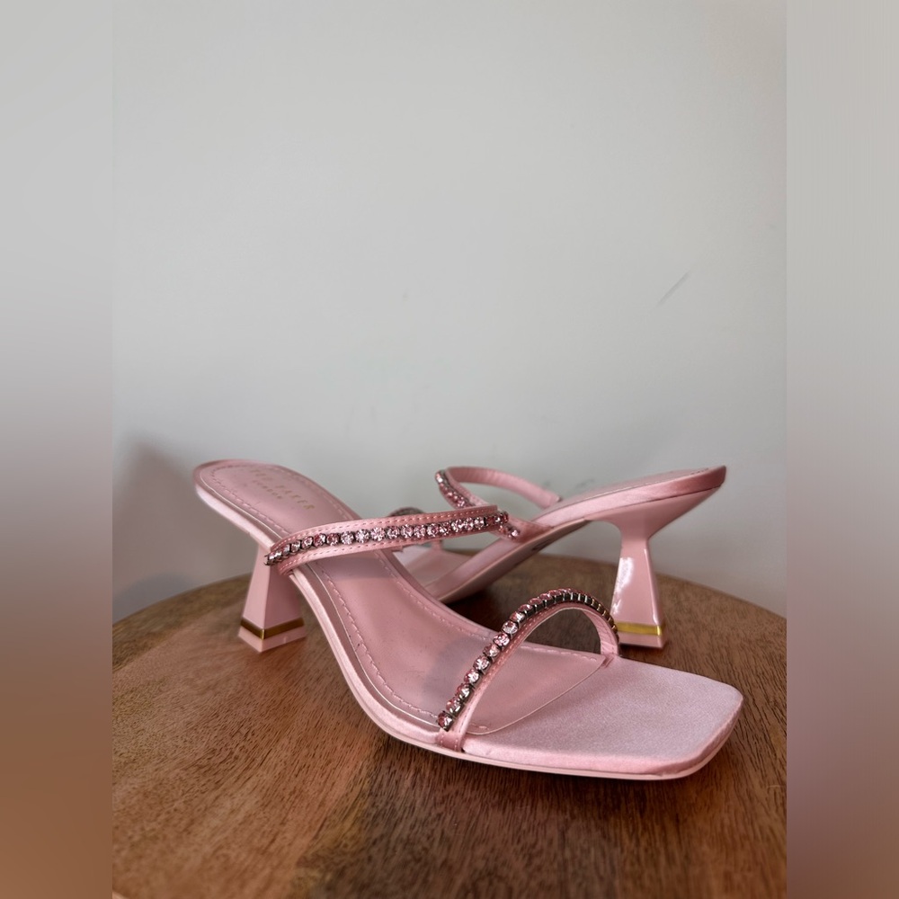 Ted Baker Rinita Pink Gemstone Kitten Heels